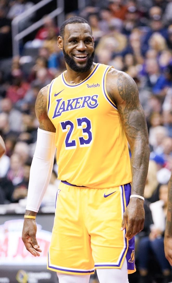 LeBron James in a Los Angeles uniform